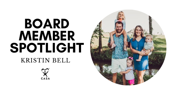 Board Member Spotlight - Kristin Bell - Family close up. 